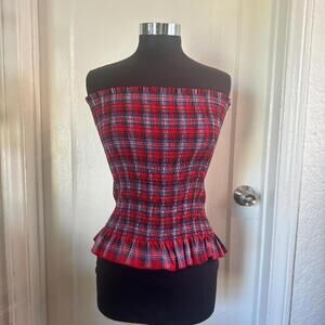 Plaid Fitted Top Very